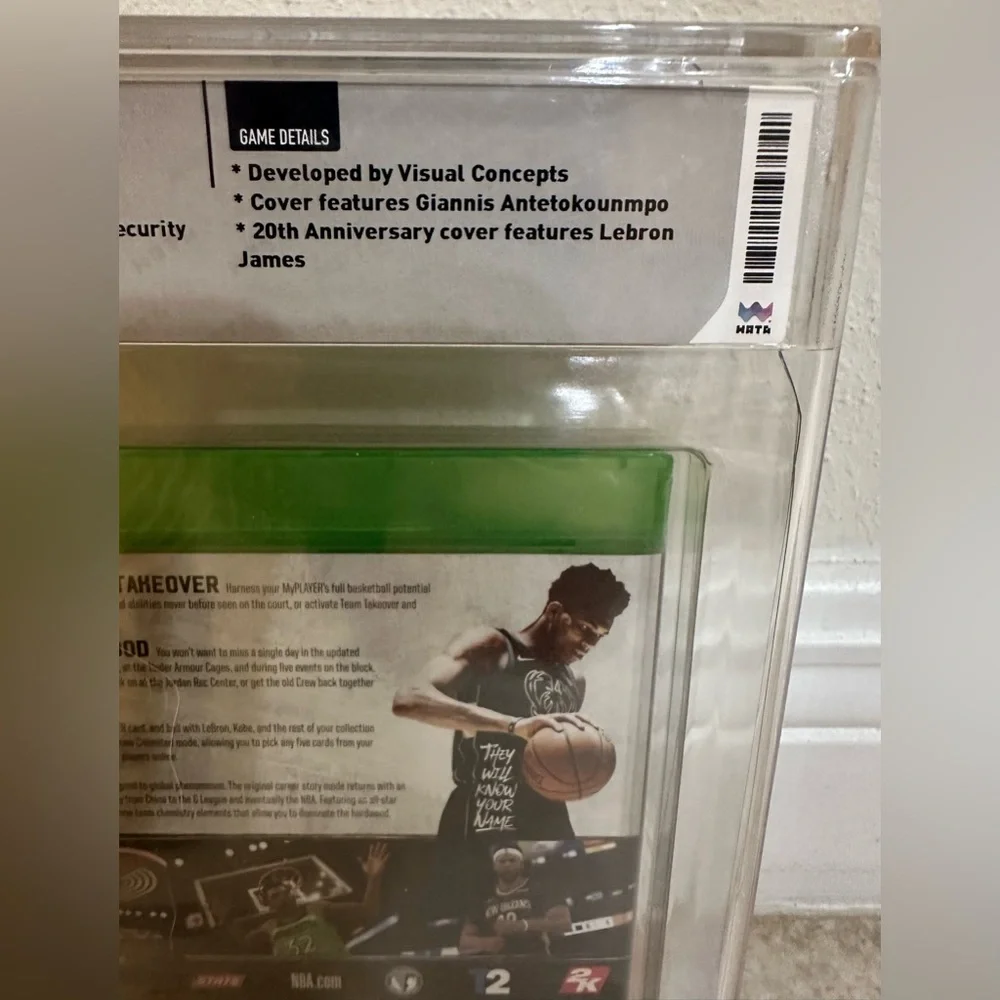 NBA 2K19 (Xbox One, 2018) New Factory Sealed WATA Graded Seal A - Box 9.4 USA